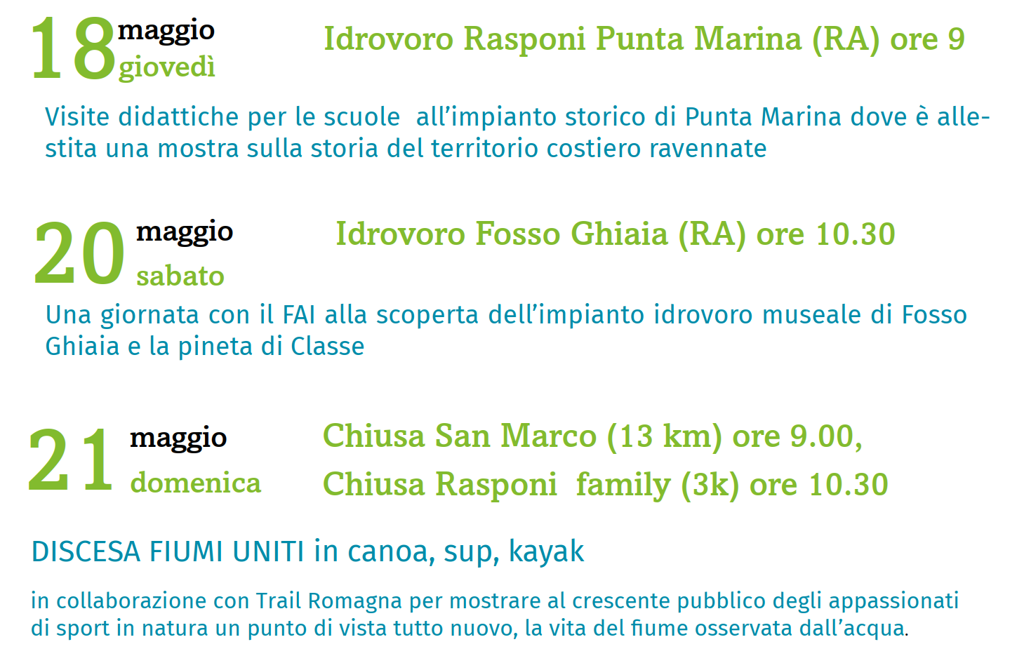 settimana bonifica 18 21 maggio 23