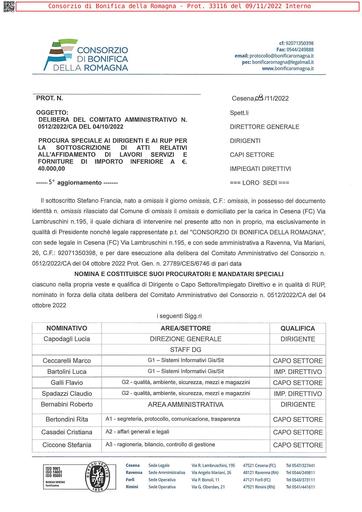 Procura RUP per Affidamento Lavori Servizi e Forniture di Importo inferiore a €40.000