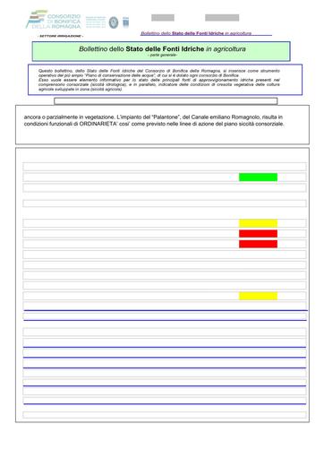 Bollettino delle fonti idriche in agricoltura n. 1 del 4.marzo.2025